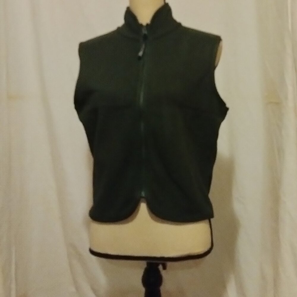 Dark Green Fleece Vest